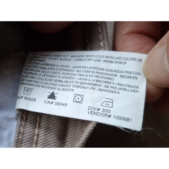 Gloria Vanderbilt Amanda Plus Size 22W Short Khaki Beige Pants 97% Cotton 3% Spa - Picture 7 of 9